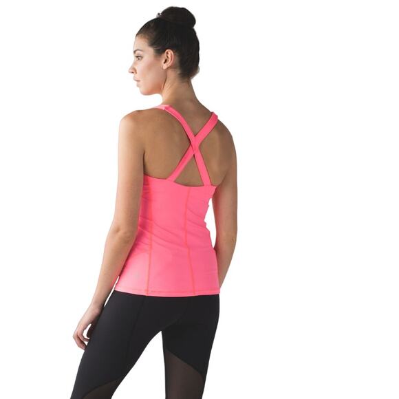 5 for $25| Lululemon Kanto Catch Me Tank Flash Light Top - Picture 1 of 9